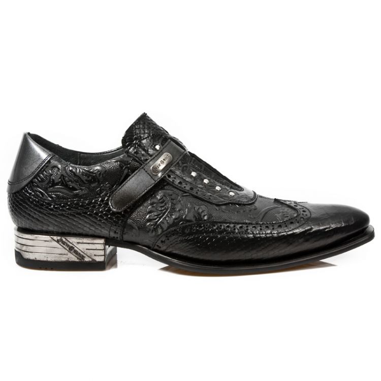  M.NW137-C3 PITON NEGRO VINTAGE FLOWER NEGRO PULIK ACERO ELAS New Rock M.NW137-C3  2