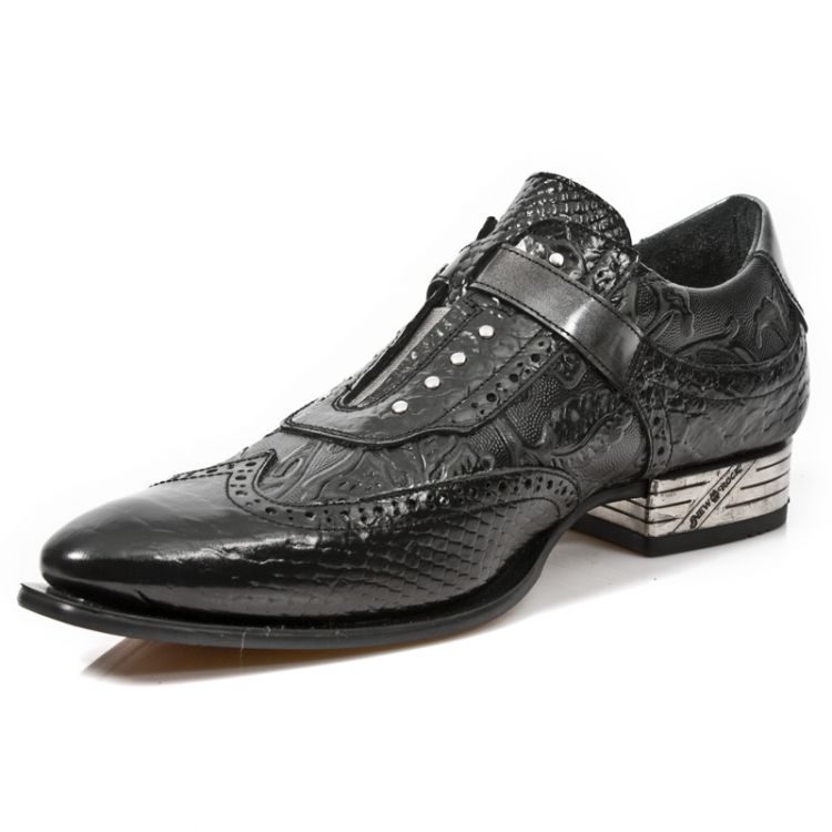 M.NW137-C3 PITON NEGRO VINTAGE FLOWER NEGRO PULIK ACERO ELAS New Rock M.NW137-C3  5