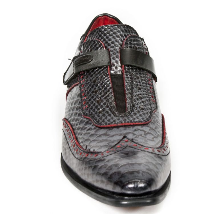 Ботинки M.NW137-R1 PITON NEGRO GRAFITO REVESS ROJO,COCO NEGRO GRAFIT New Rock M.NW137-R1 Изображение 4