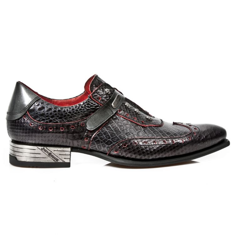  M.NW138-C2 PITON NEGRO GRAFITO REVESS ROJO,COCO NEGRO GRAFIT New Rock M.NW138-C2  2