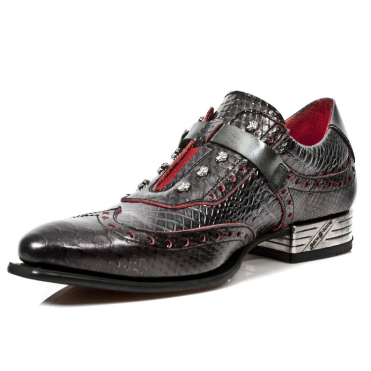  M.NW138-C2 PITON NEGRO GRAFITO REVESS ROJO,COCO NEGRO GRAFIT New Rock M.NW138-C2  5