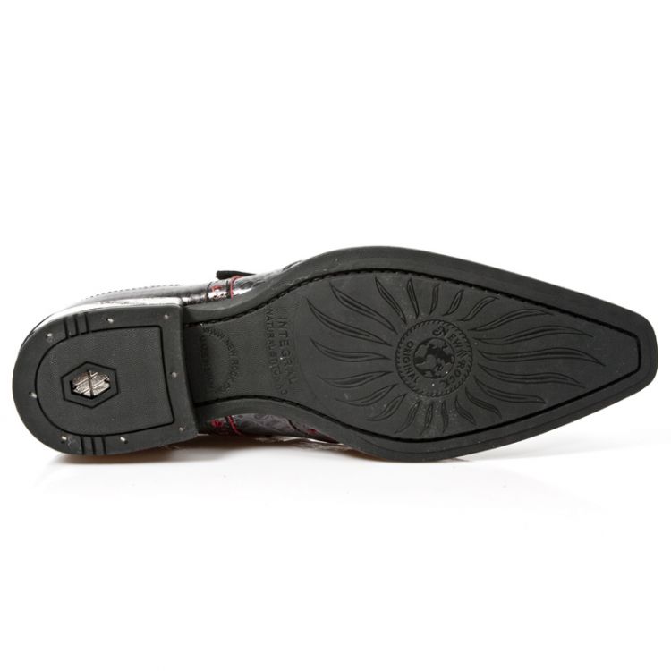  M.NW138-C2 PITON NEGRO GRAFITO REVESS ROJO,COCO NEGRO GRAFIT New Rock M.NW138-C2  7