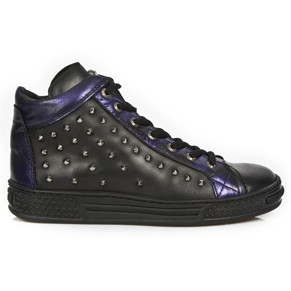  M.PS021-C2 ITALI NEGRO BOX LILA METAL PISA NEGRO New Rock M.PS021-C2  2