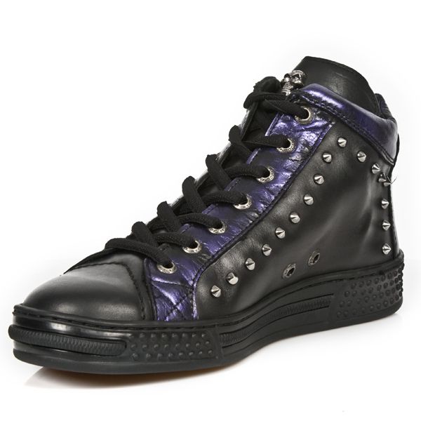  M.PS021-C2 ITALI NEGRO BOX LILA METAL PISA NEGRO New Rock M.PS021-C2  5