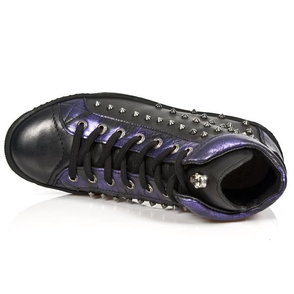  M.PS021-C2 ITALI NEGRO BOX LILA METAL PISA NEGRO New Rock M.PS021-C2  8