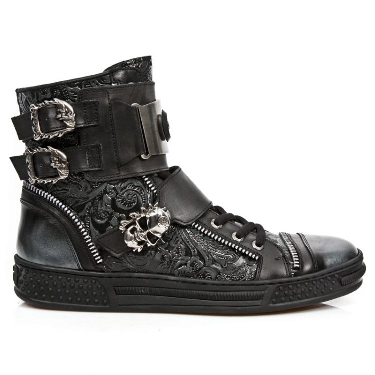  M.PS028-C1 PULIK ACERO ITALI NEGRO VINTAGE FLOWER NEG PISA N New Rock M.PS028-C1  2