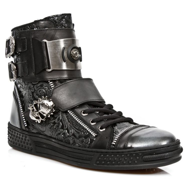 M.PS028-C1 PULIK ACERO ITALI NEGRO VINTAGE FLOWER NEG PISA N New Rock M.PS028-C1  3