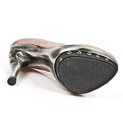  M.PUNK012-C10 PITON PLISADO ROSA ACERO PIEL V NEG PL PUNK CO New Rock M.PUNK012-C10  7