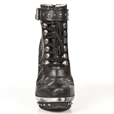  M.PUNK028-C1 ITALI NEGRO, PITON PLISADO NEGRO ACERO, PUNK GA New Rock M.PUNK028-C1  4