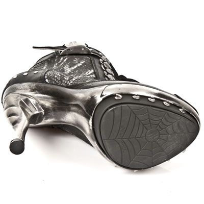  M.PUNK028-C1 ITALI NEGRO, PITON PLISADO NEGRO ACERO, PUNK GA New Rock M.PUNK028-C1  7