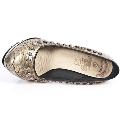  M.PUNK043-C18 PITON ORO PIEL VIVO NEG PL PUNK CALAVERA CRIST New Rock M.PUNK043-C18  8
