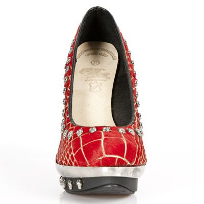 Туфли M.PUNK043-C6 PELO COCO ROJO VIVO NEGRO PL PUNK CAL CANYON New Rock M.PUNK043-C6 Изображение 4