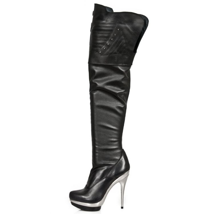  M.PUNK080-C1 NAPA NEGRA NAPA ELASTICA NEGRA PL ACERO PUNK LI New Rock M.PUNK080-C1  2