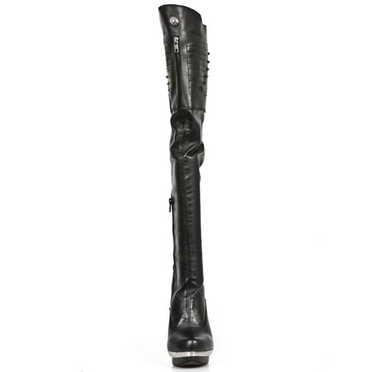  M.PUNK080-C1 NAPA NEGRA NAPA ELASTICA NEGRA PL ACERO PUNK LI New Rock M.PUNK080-C1  4