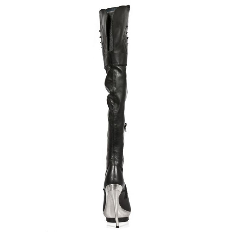  M.PUNK080-C1 NAPA NEGRA NAPA ELASTICA NEGRA PL ACERO PUNK LI New Rock M.PUNK080-C1  6