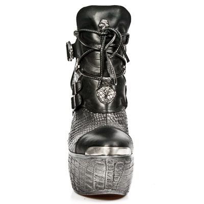  M.PZ001-C3 ITALI NEGRO PITON GRIS PLATA PL PANZER PLATA T AC New Rock M.PZ001-C3  4