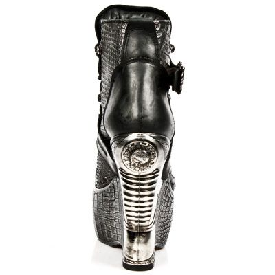  M.PZ001-C3 ITALI NEGRO PITON GRIS PLATA PL PANZER PLATA T AC New Rock M.PZ001-C3  6