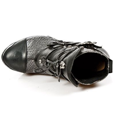  M.PZ001-C3 ITALI NEGRO PITON GRIS PLATA PL PANZER PLATA T AC New Rock M.PZ001-C3  8