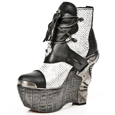  M.PZ001-C5 ITALI NEGRO PITON BLANCO PLATA PL PANZER PLATA AC New Rock M.PZ001-C5  5