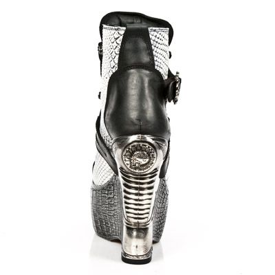  M.PZ001-C5 ITALI NEGRO PITON BLANCO PLATA PL PANZER PLATA AC New Rock M.PZ001-C5  6