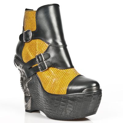  M.PZ001-L1 ANTIK NEGRO SERPIENTE MATRIX AMARILLO PL PANZER New Rock M.PZ001-L1  3