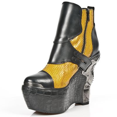  M.PZ001-L1 ANTIK NEGRO SERPIENTE MATRIX AMARILLO PL PANZER New Rock M.PZ001-L1  5