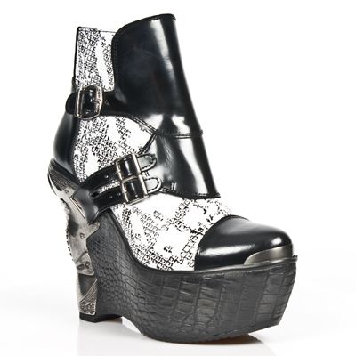  M.PZ001-L2 CHAROL NEGRO PITON BLANCO NEGRO PL PANZER NEGRO T New Rock M.PZ001-L2  3