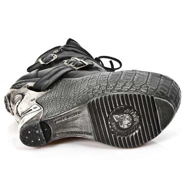  M.PZ001-R1 NOMADA NEGRO, ITALI NEGRO, PLATF.PANZER PLATA TA New Rock M.PZ001-R1  7