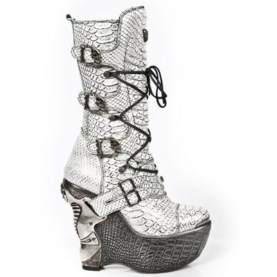  M.PZ003-C8 PITON BLANCO PLATA PL PANZER PLATA TACON ACERO New Rock M.PZ003-C8  1