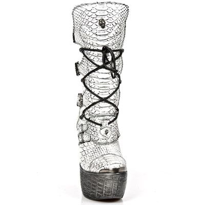  M.PZ003-C8 PITON BLANCO PLATA PL PANZER PLATA TACON ACERO New Rock M.PZ003-C8  4