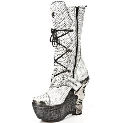  M.PZ003-C8 PITON BLANCO PLATA PL PANZER PLATA TACON ACERO New Rock M.PZ003-C8  5