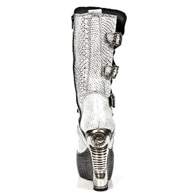  M.PZ003-C8 PITON BLANCO PLATA PL PANZER PLATA TACON ACERO New Rock M.PZ003-C8  6
