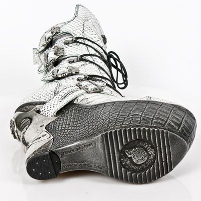  M.PZ003-C8 PITON BLANCO PLATA PL PANZER PLATA TACON ACERO New Rock M.PZ003-C8  7