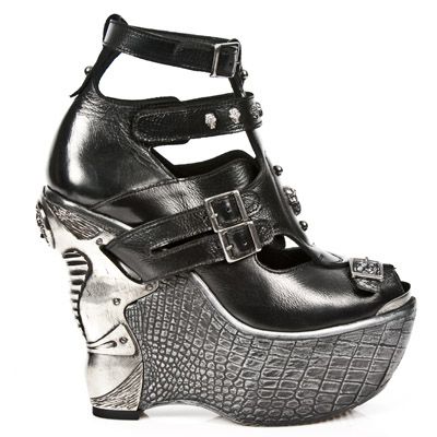  M.PZ004-C6 NOMADA NEGRO PITON PLISADO NEG ACERO PL PANZER PL New Rock M.PZ004-C6  2