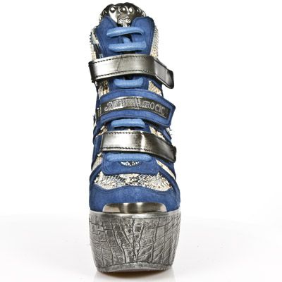  M.PZ010-C4 VELOUR AZAFATA PITON DIAMANTE AZUL PULIK AC PANZE New Rock M.PZ010-C4  4