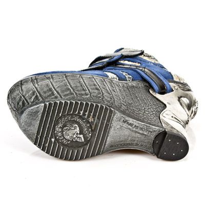  M.PZ010-C4 VELOUR AZAFATA PITON DIAMANTE AZUL PULIK AC PANZE New Rock M.PZ010-C4  7