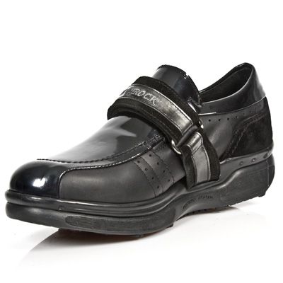  M.RK002-C9 CHAROL STUCO ACERO IT NEGRO VELOUR NEG BOX PL ROC New Rock M.RK002-C9  5