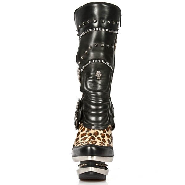  M.ROCK203-C2 ITALI NEGRO PELO LEOPARDO ROCK ACERO New Rock M.ROCK203-C2  4