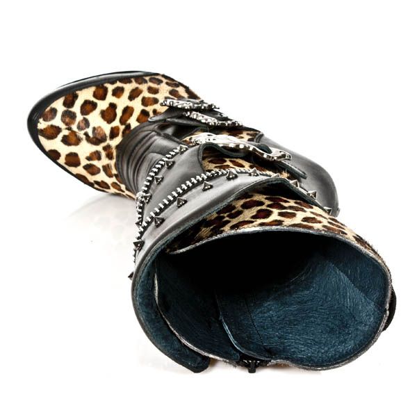  M.ROCK203-C2 ITALI NEGRO PELO LEOPARDO ROCK ACERO New Rock M.ROCK203-C2  8