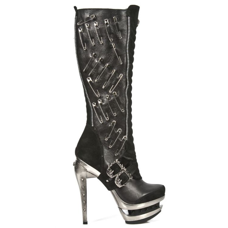  M.ROCK205-R1 VELOUR NEGRO NOMADA NEGRO ROCK ACERO New Rock M.ROCK205-R1  2