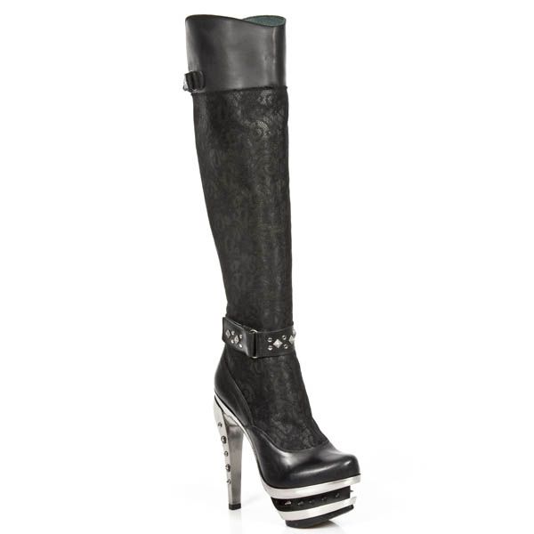 M.ROCK216-C1 ITALI NEGRO NAPA NEGRO ENCAJE 54 ROCK ACERO New Rock M.ROCK216-C1  3