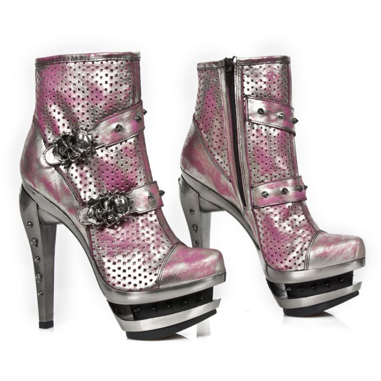  M.ROCK217-S2 BOX PLATINO ROSA, BOX PLATINO PERFORADO CUADRA New Rock M.ROCK217-S2  8