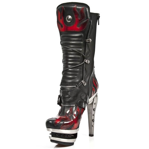  M.ROCK222-C2 ITALI NEGRO PULIK ROJO ROCK ACERO New Rock M.ROCK222-C2  5