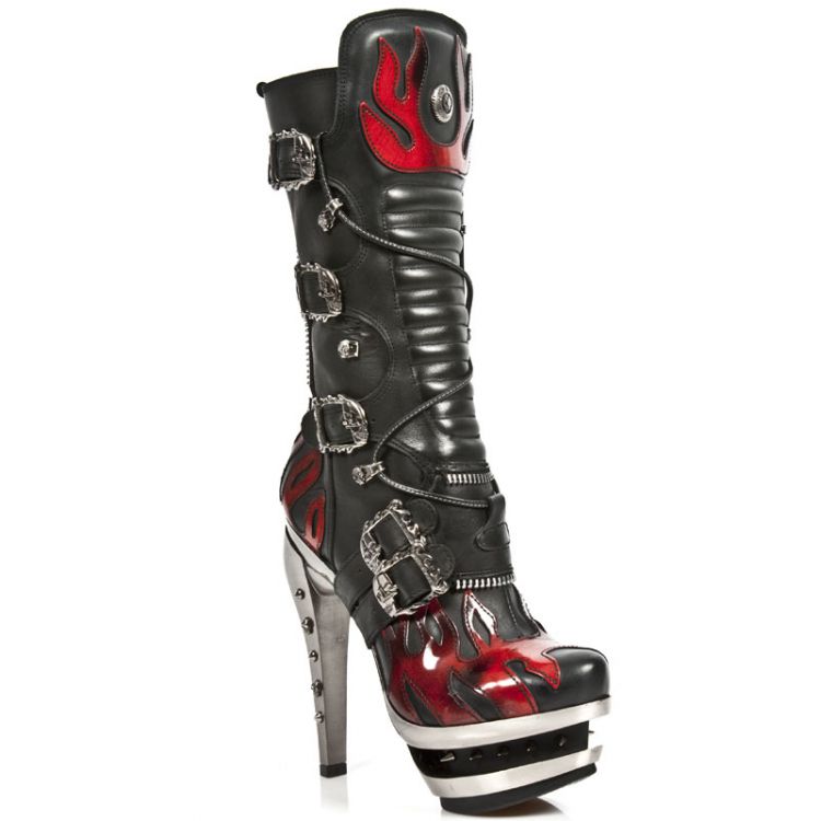  M.ROCK222-R2 ITALI NEGRO PULIK ROJO ROCK ACERO New Rock M.ROCK222-R2  3