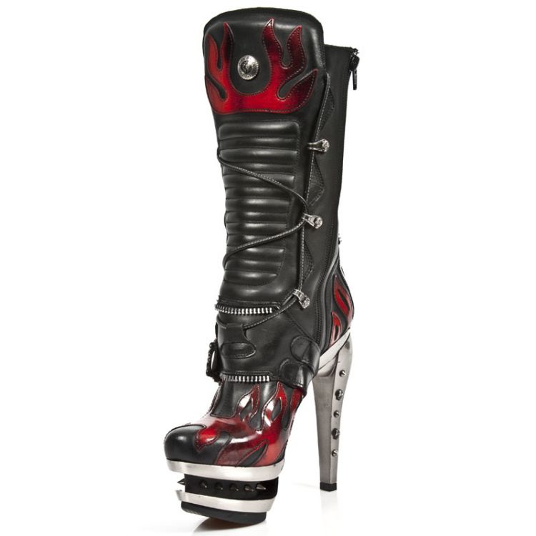  M.ROCK222-R2 ITALI NEGRO PULIK ROJO ROCK ACERO New Rock M.ROCK222-R2  5