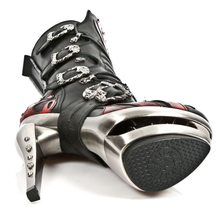  M.ROCK222-R2 ITALI NEGRO PULIK ROJO ROCK ACERO New Rock M.ROCK222-R2  7