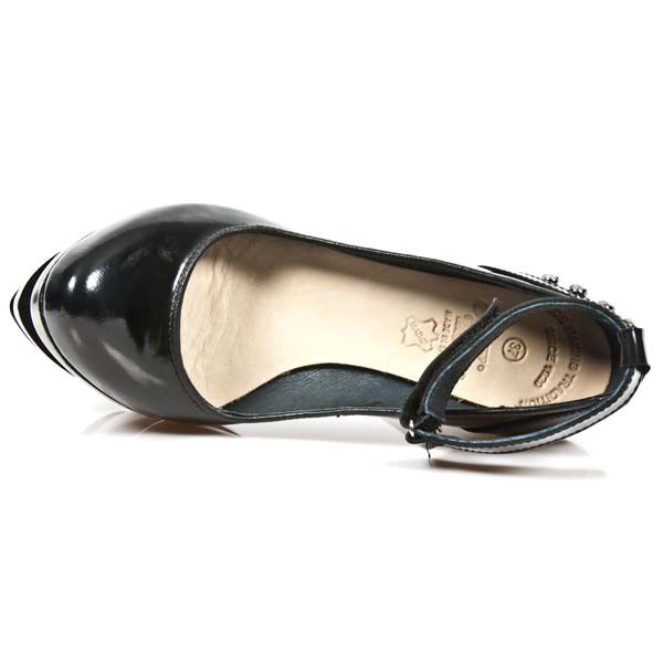  M.ROCK223-C1 ANTIK NEGRO PIEL VIVO NEGRO ROCK ACERO New Rock M.ROCK223-C1  7