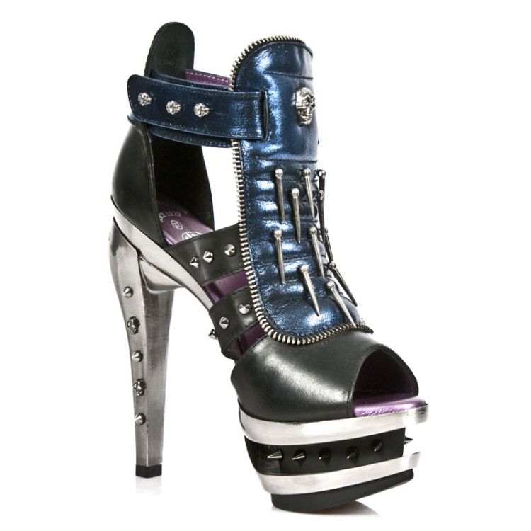  M.ROCKS302-R3 ITALI NEGRO BOX AZUL METAL ROCKS ACERO New Rock M.ROCKS302-R3  5