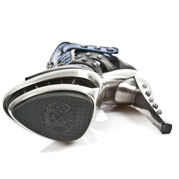  M.ROCKS302-R3 ITALI NEGRO BOX AZUL METAL ROCKS ACERO New Rock M.ROCKS302-R3  7