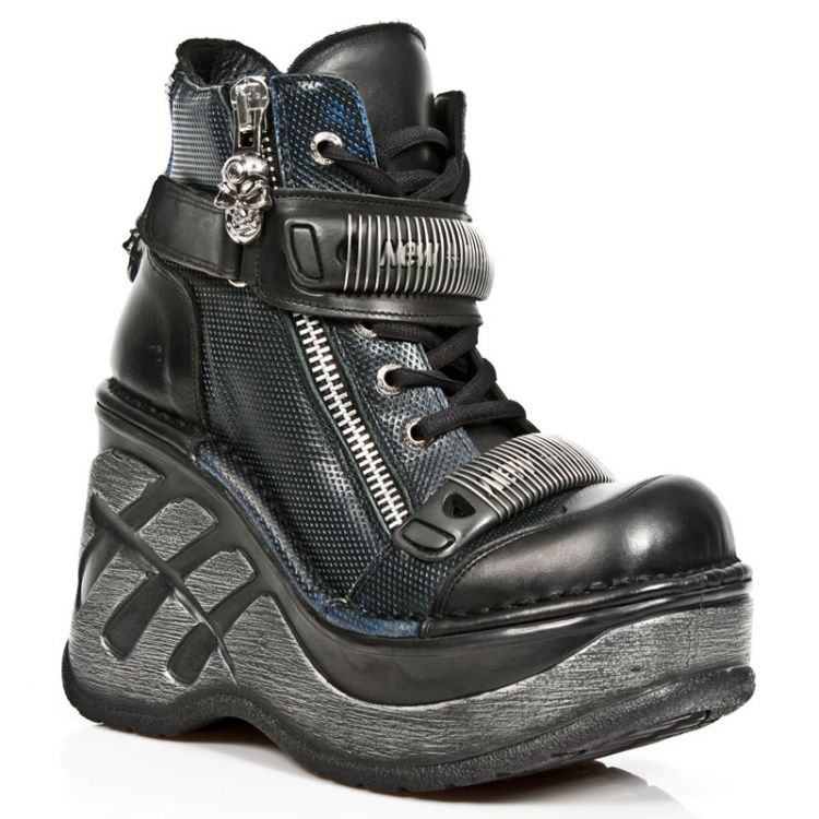  M.SP0002-C3 ITALI NEGRO BOX AZUL METAL GRAB DIAMANTE NEO CUNA New Rock M.SP0002-C3  3
